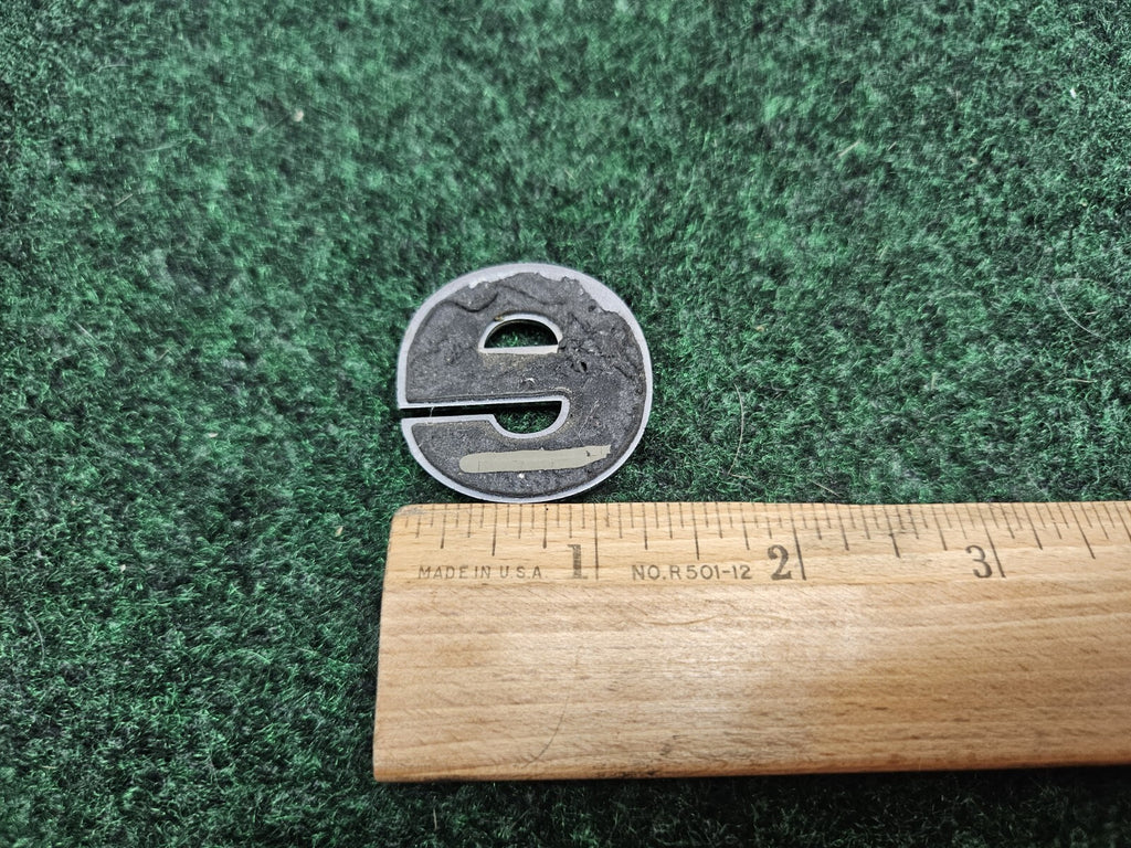 Jeep "E" Chrome Hood Hatch Individual Letter Emblem Badge Logo Nameplate OEM 7S7