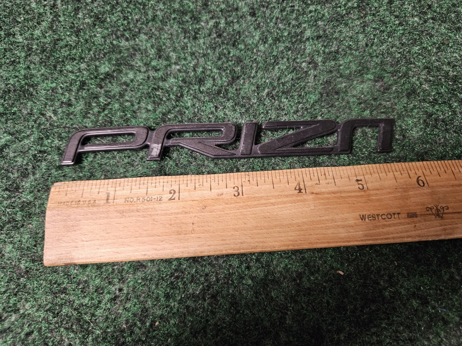 Geo Prizm Machined Emblem Badge Logo Nameplate Name Plate Insignia OEM Crack 3M3