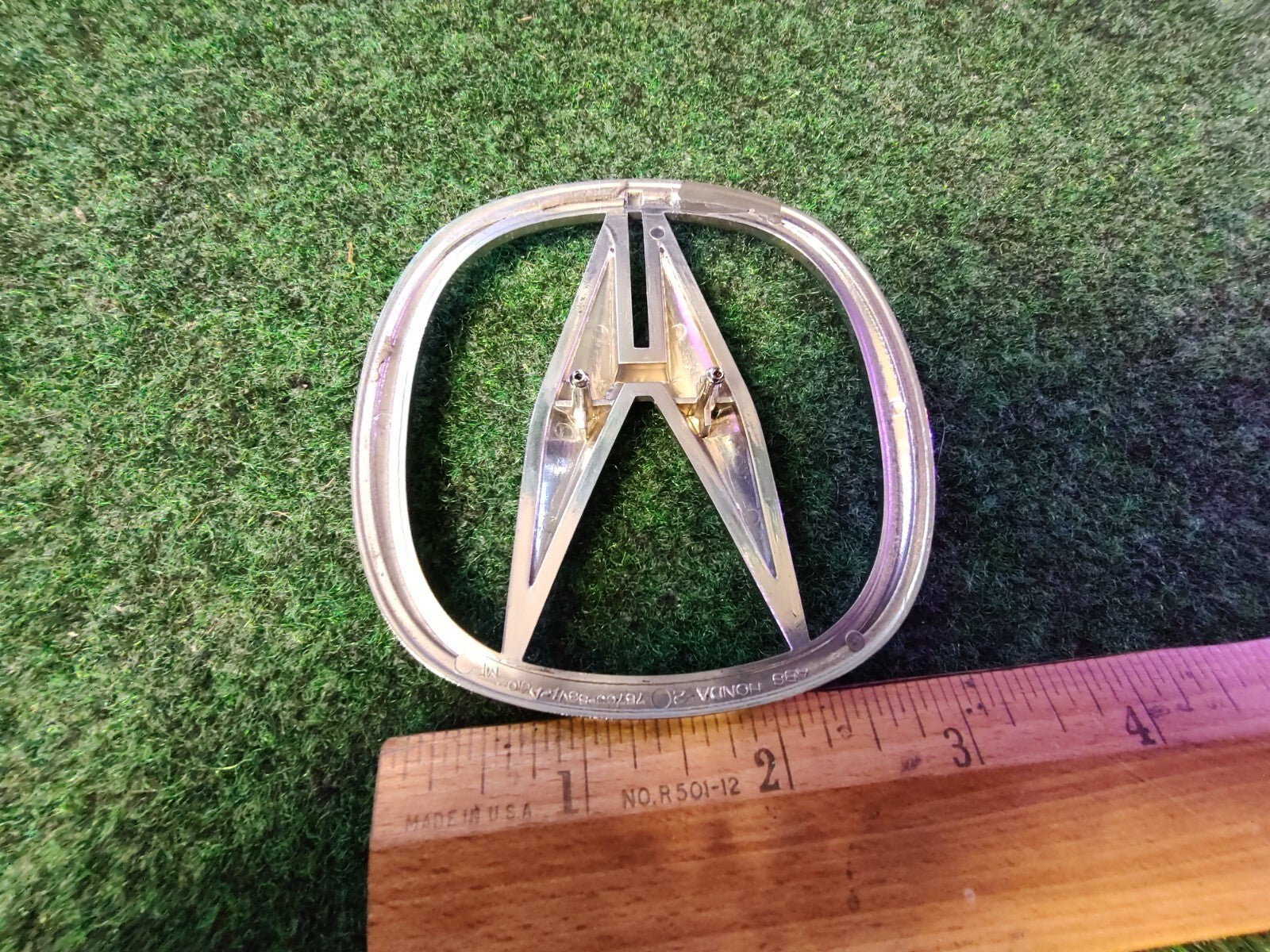 2000-2006 ACURA MDX A EMBLEM REAR TRUNK LID LOGO SYMBOL BADGE CHROME OEM 4L5