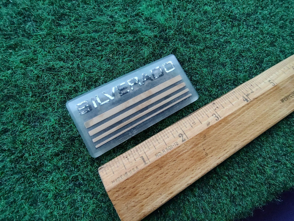 1990s SILVERADO Plastic Roof Panel Emblem OEM NAME PLATE 5S3