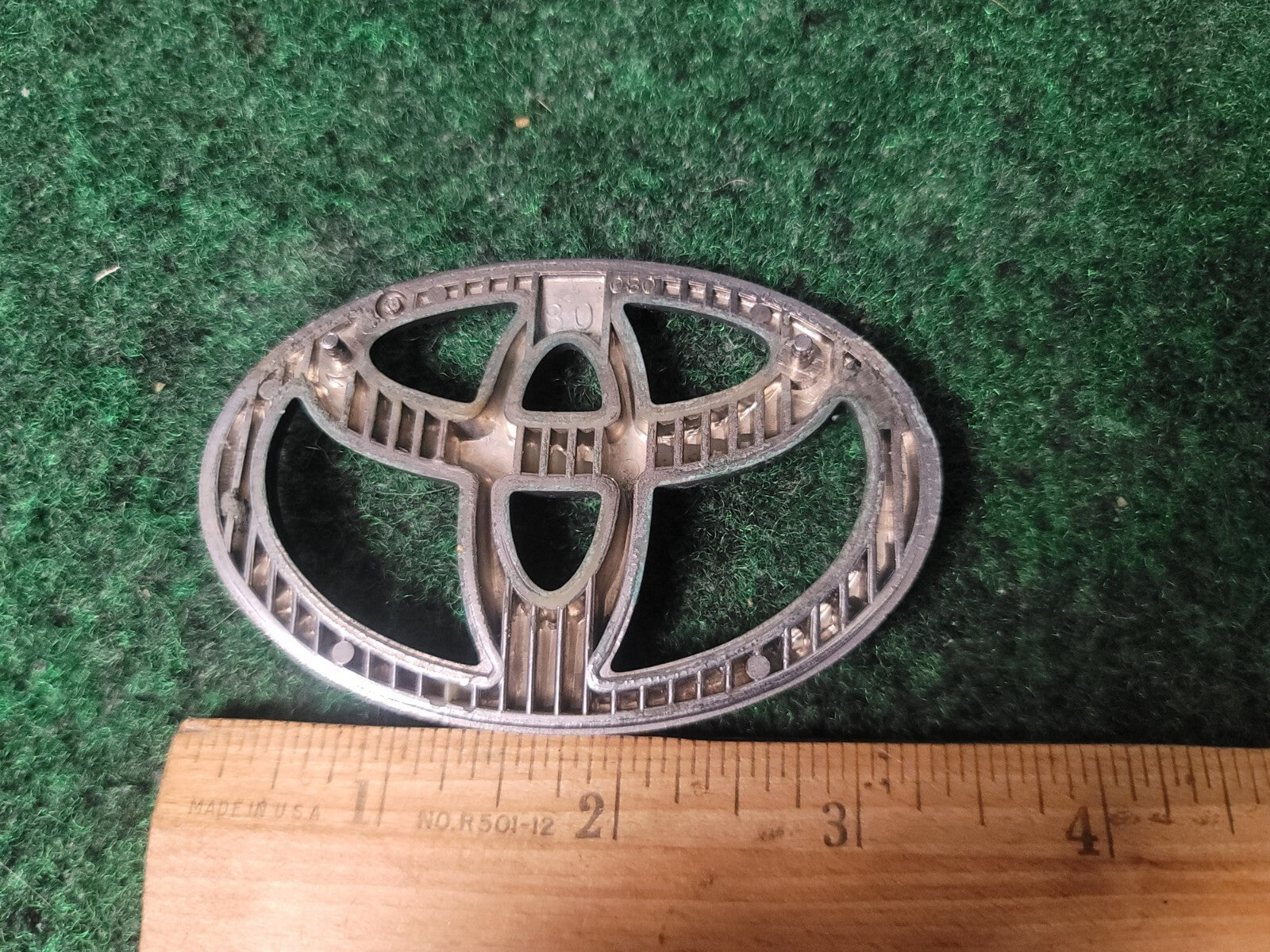 Toyota Chrome Emblem Logo Symbol Unknown Model ~3.25" 3S9