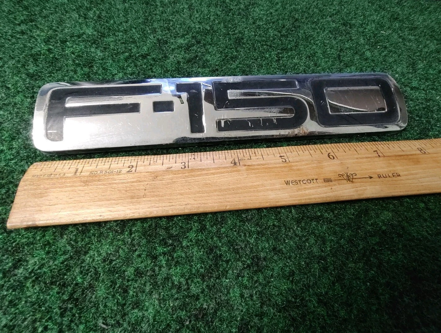 Ford F-150 F150 Chrome Fender Tailgate Emblem Badge Logo Name 4L34-16B114-AB 4S4