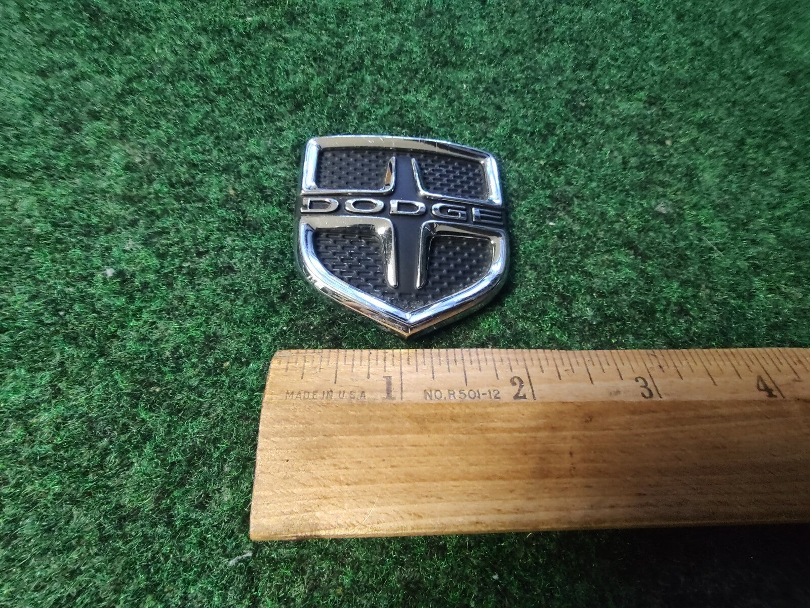 Dodge Front Grille Emblem Logo Badge OEM Name Plate Name 7S3