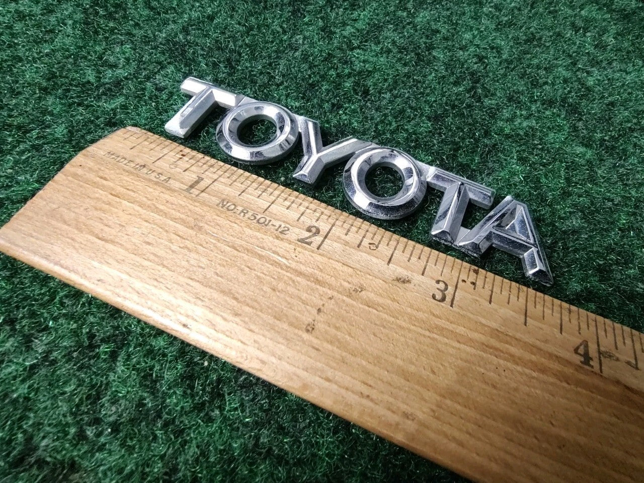 Toyota Rear Trunk Lid Emblem Name Plate Nameplate ~3.8" Chrome OEM 8L9