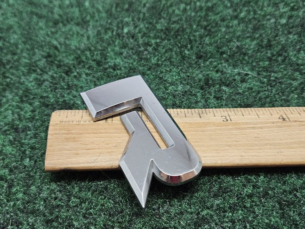OEM "R" Chrome Hood Hatch Individual Letter Emblem Badge Logo Nameplate 2.5" 7S6