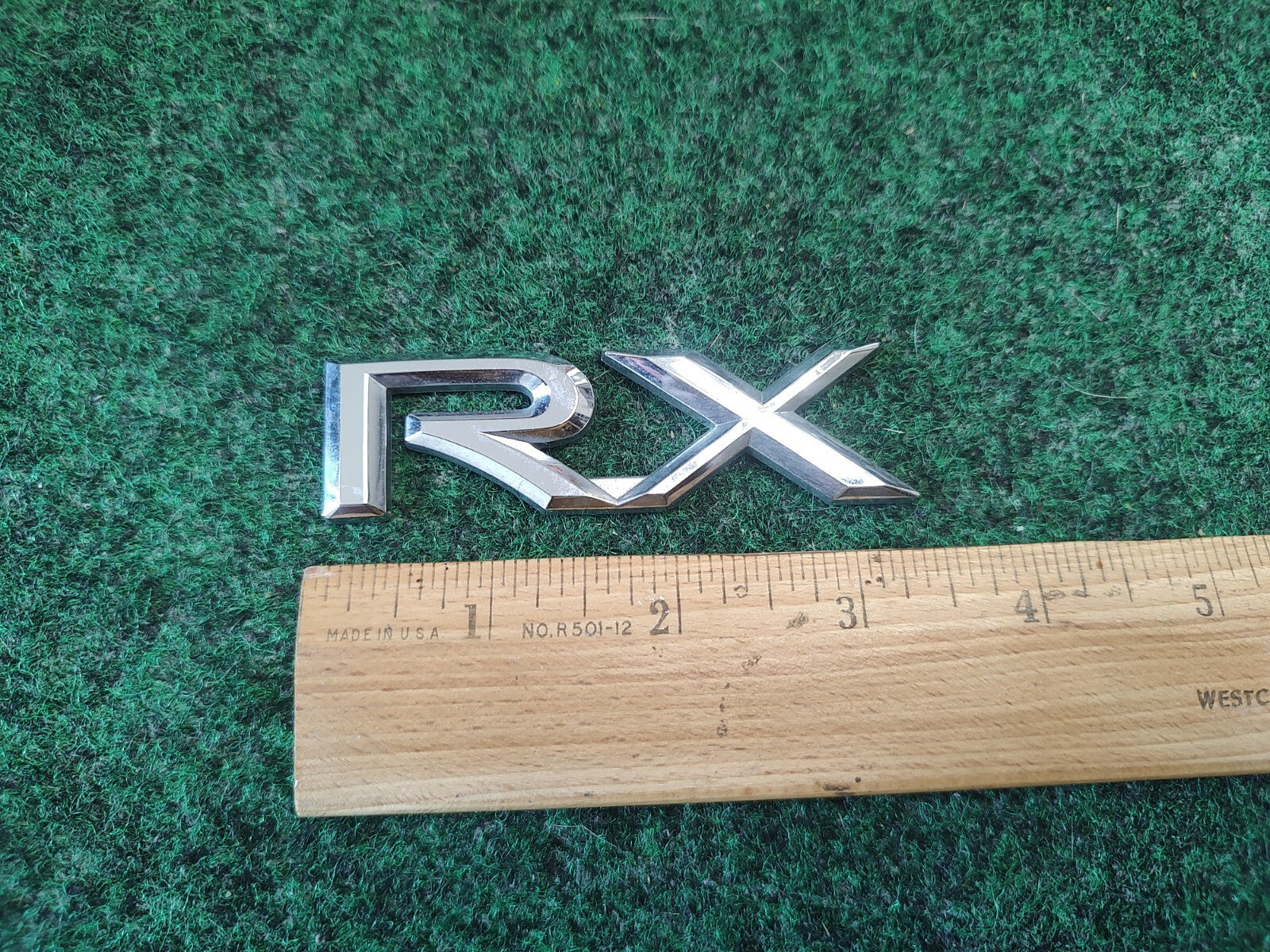 98 99 00 01 02 03 LEXUS RX RX300 BADGE EMBLEM P/N 75442-48020 OEM 3S9