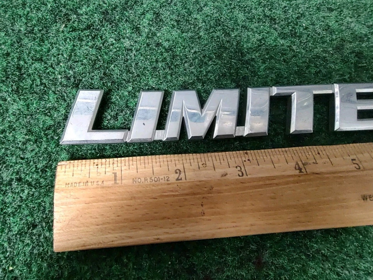 TOYOTA LIMITED CHROME SIDE EMBLEM LOGO BADGE SIGN SYMBOL USED OEM 8L9