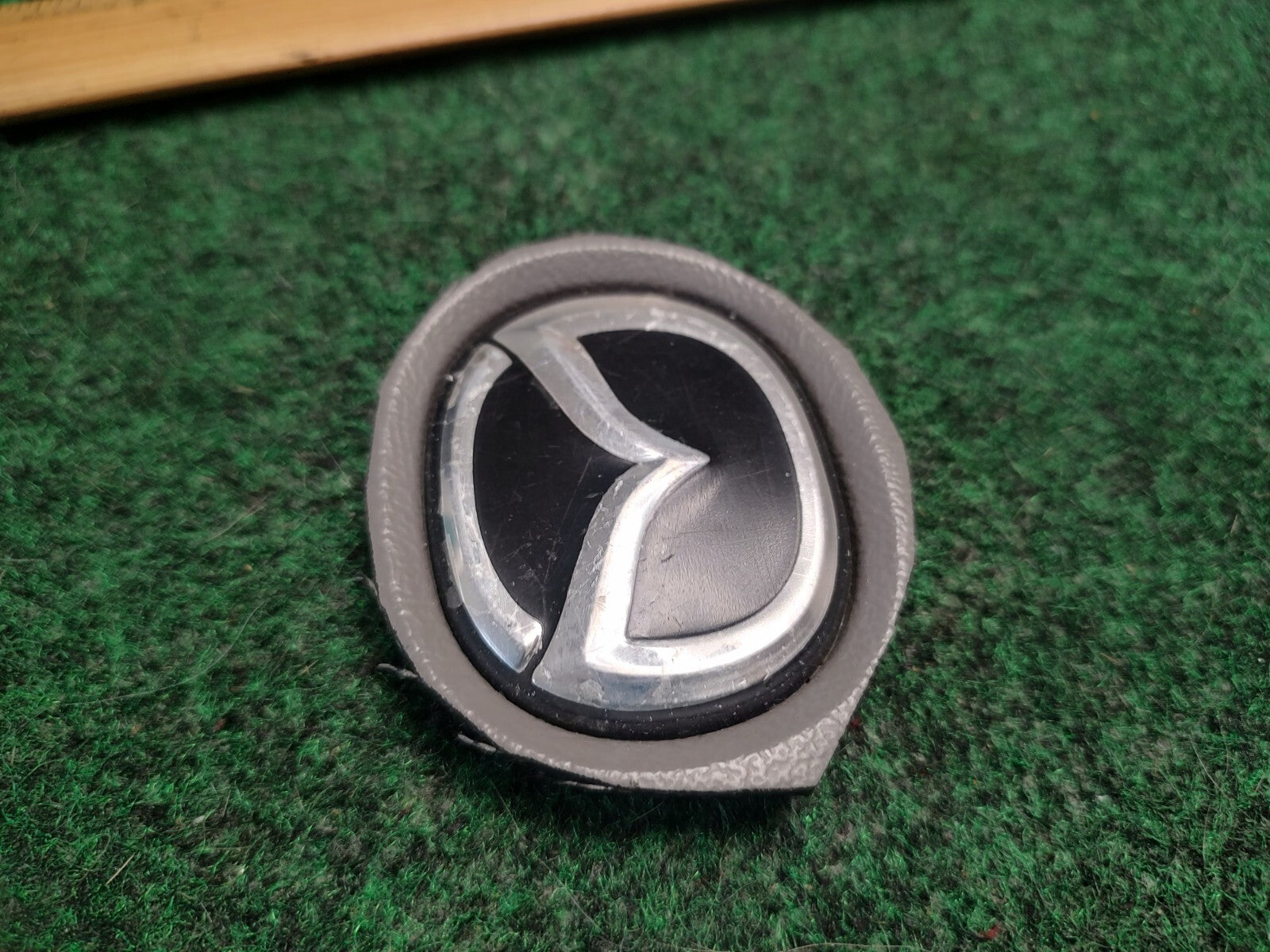 Mazda OEM Black Steering Wheel Horn Pad Emblem Badge Logo Name Plate 3S5