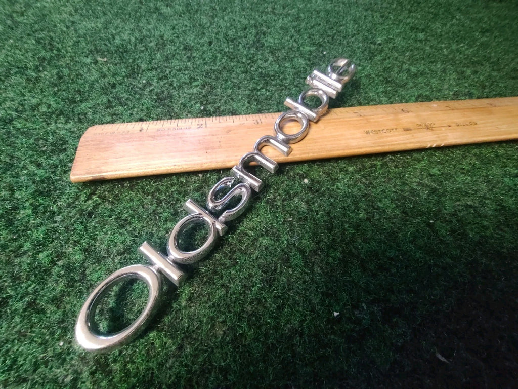 Oldsmobile OEM Chrome Emblem Badge Logo Nameplate Name Plate 6.25" 4S3