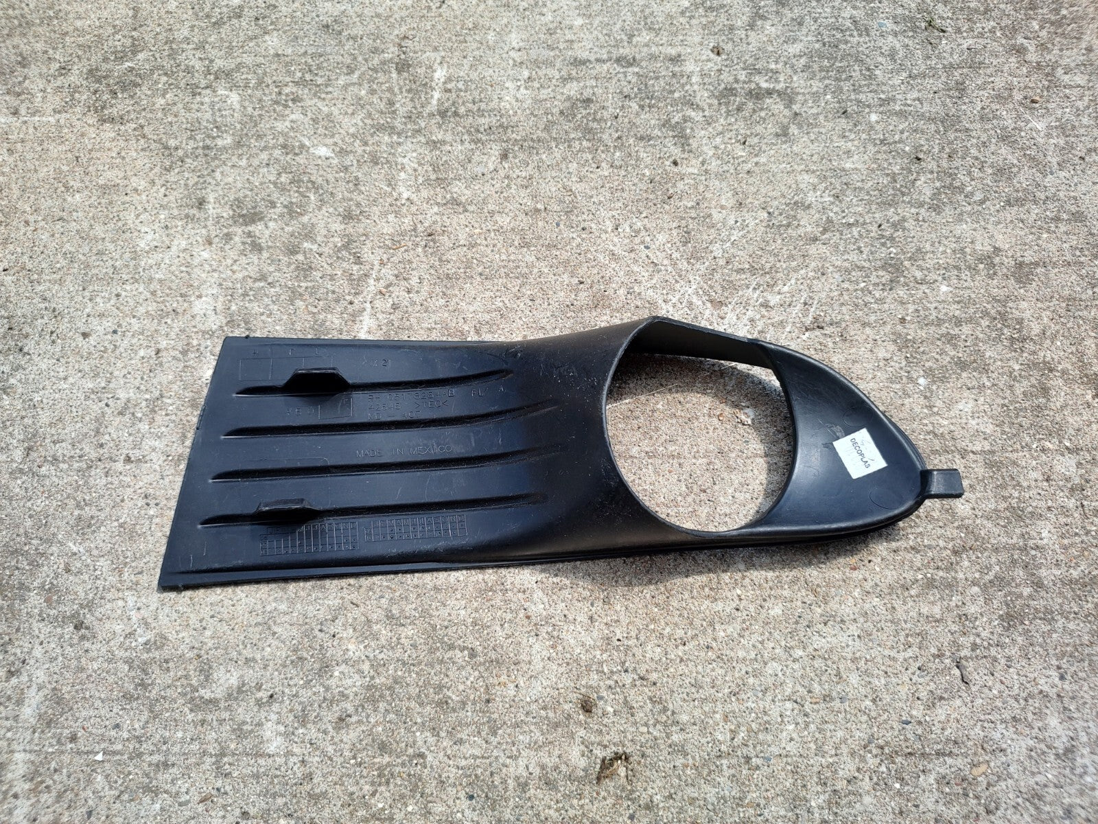 2009-2012 Dodge Journey OEM Genuine Lower Grille Fog Bezel RH 05178284AB LT9