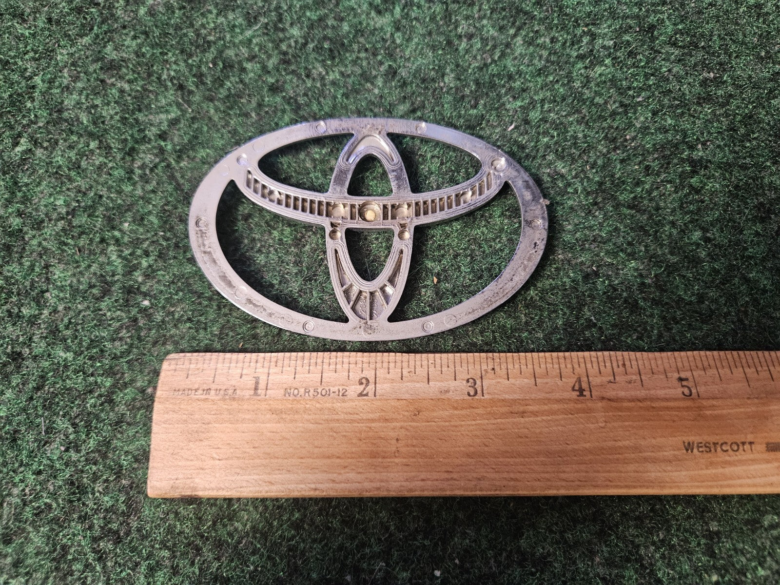 Toyota Chrome Emblem Logo Symbol Unknown Model ~3.5" 2364 4M8