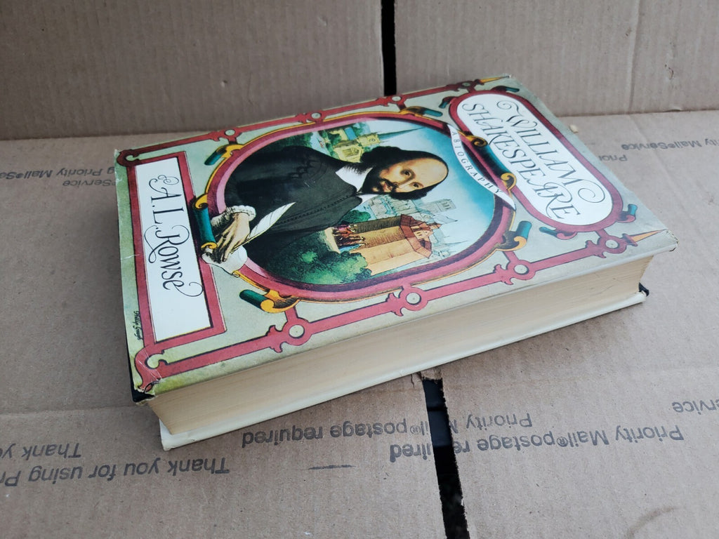 William Shakespeare A Biography By A. L. Rowse 1963 1st Edition Hardcover B9