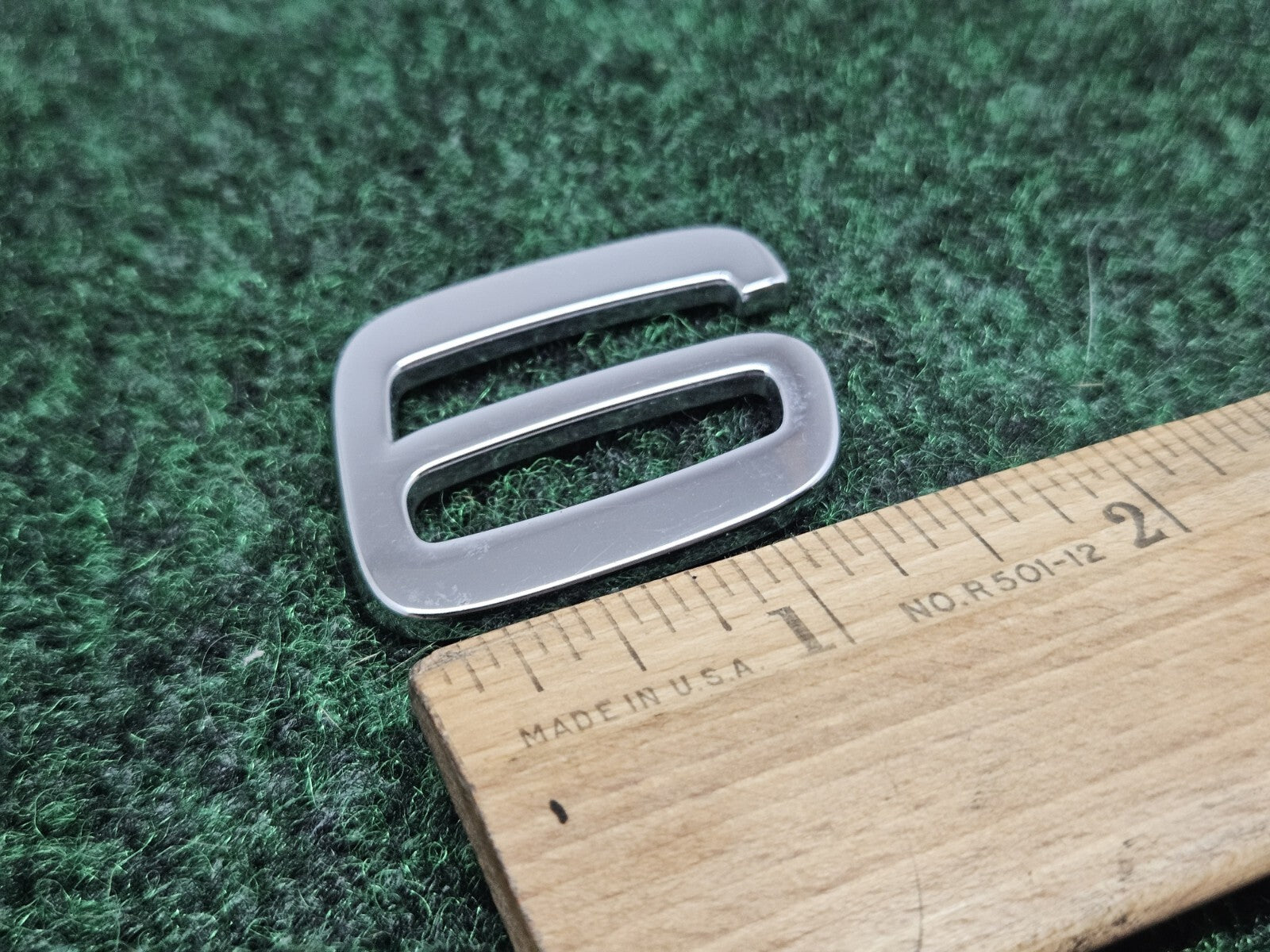 Volvo OEM S60 "6" Chrome Number Individual Letter Emblem Badge Logo Name 7S7