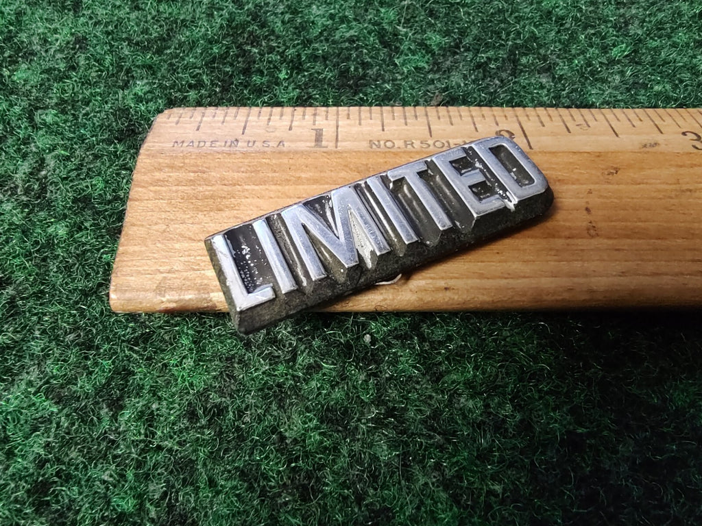 Limited Chrome Metal Emblem Badge Logo Nameplate Name Plate 3S6