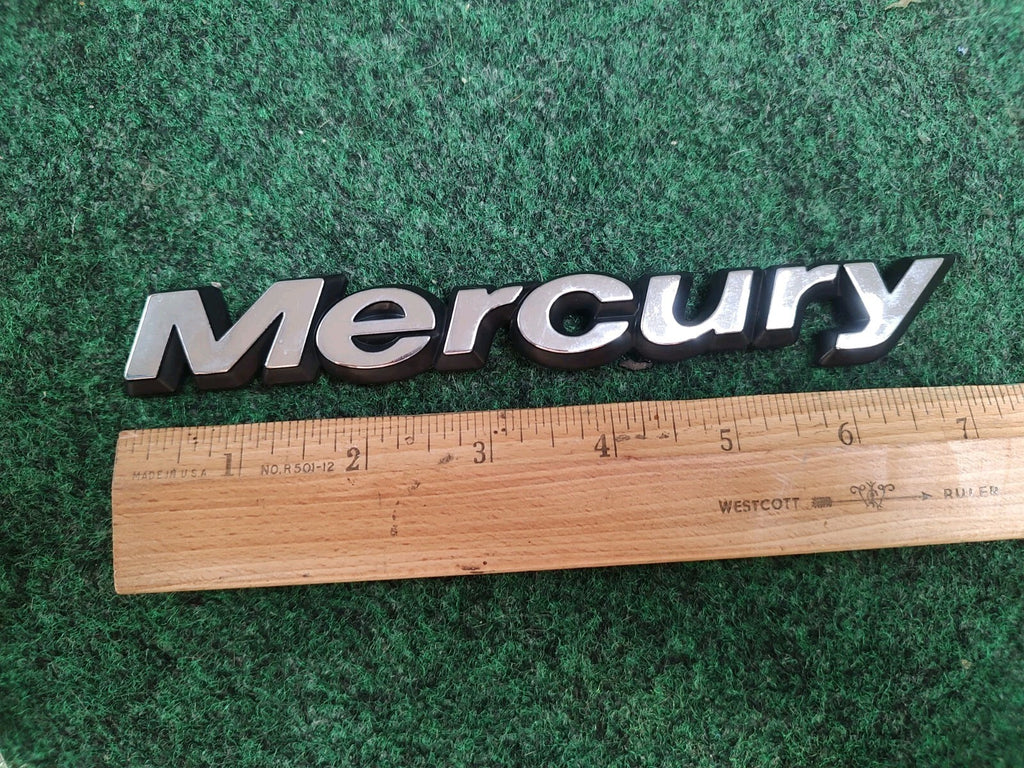 Mercury OEM Chrome Plastic 7 3/8" Emblem Badge Logo Nameplate Name Plate 2S7