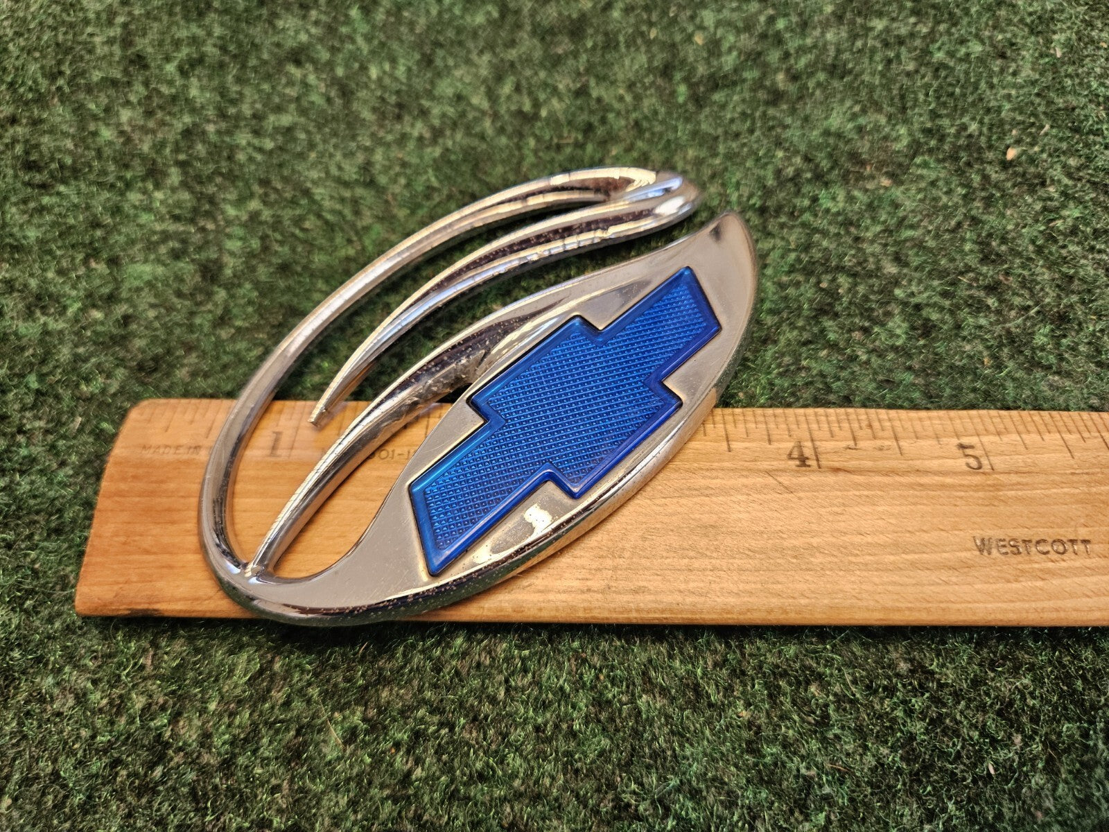 Chevrolet Malibu Chrome Blue Trunk Lid Emblem Badge OEM Logo Nameplate 5M4
