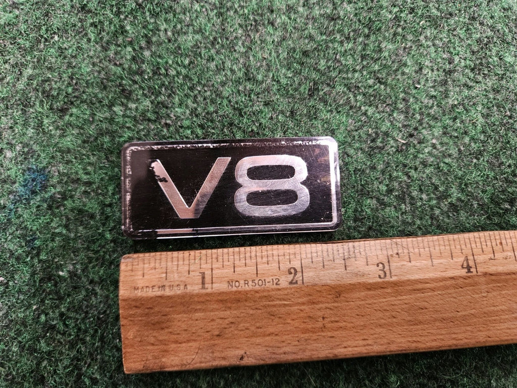 Ford OEM V8 Engine Motor Black & Chrome 2.5" Emblem Badge Logo Nameplate 5M8