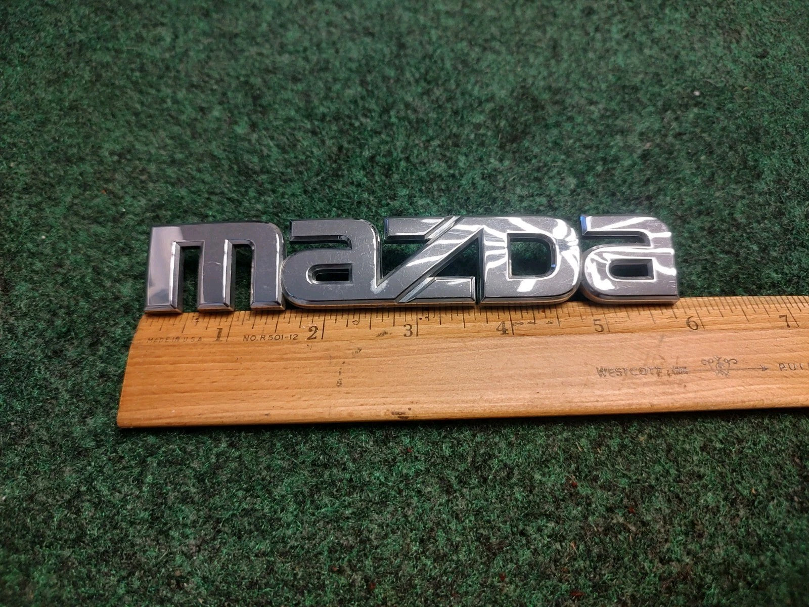 MAZDA 3 2004-2009 OEM REAR CHROME EMBLEM Name Plate Badge Logo 2S1