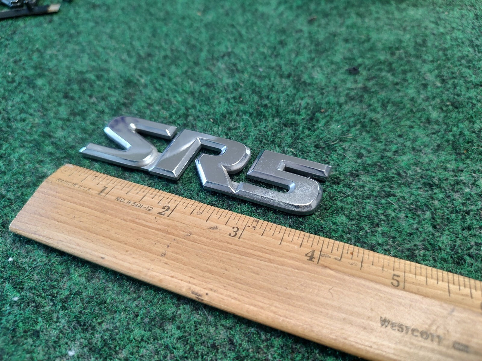 SR5 CHROME EMBLEM 2000-2006 TOYOTA TUNDRA SEQUOIA SIDE FENDER LOGO BADGE OEM 3S8