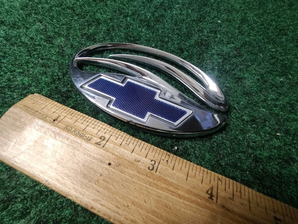Chevy Chevrolet Malibu Chrome Blue Trunk Lid Emblem Logo Nameplate Badge 1S3