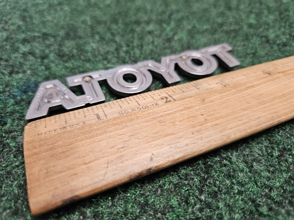 Toyota Rear Trunk Lid Emblem Name Plate Nameplate 4" Chrome OEM 5M2