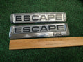 (2) 2008 09 10 11 12 FORD ESCAPE XLT REAR GATE CHROME EMBLEM LOGO BADGE OEM 1S7