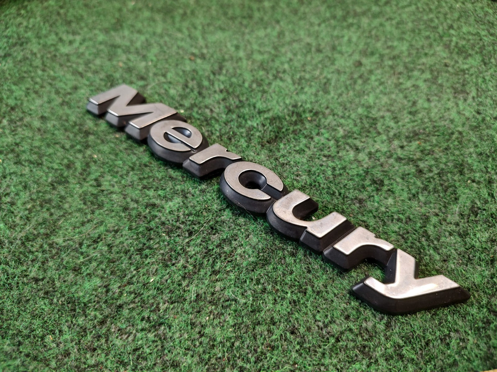 Mercury OEM Chrome Plastic 7 3/8" Emblem Badge Logo Nameplate Name Plate 1S4