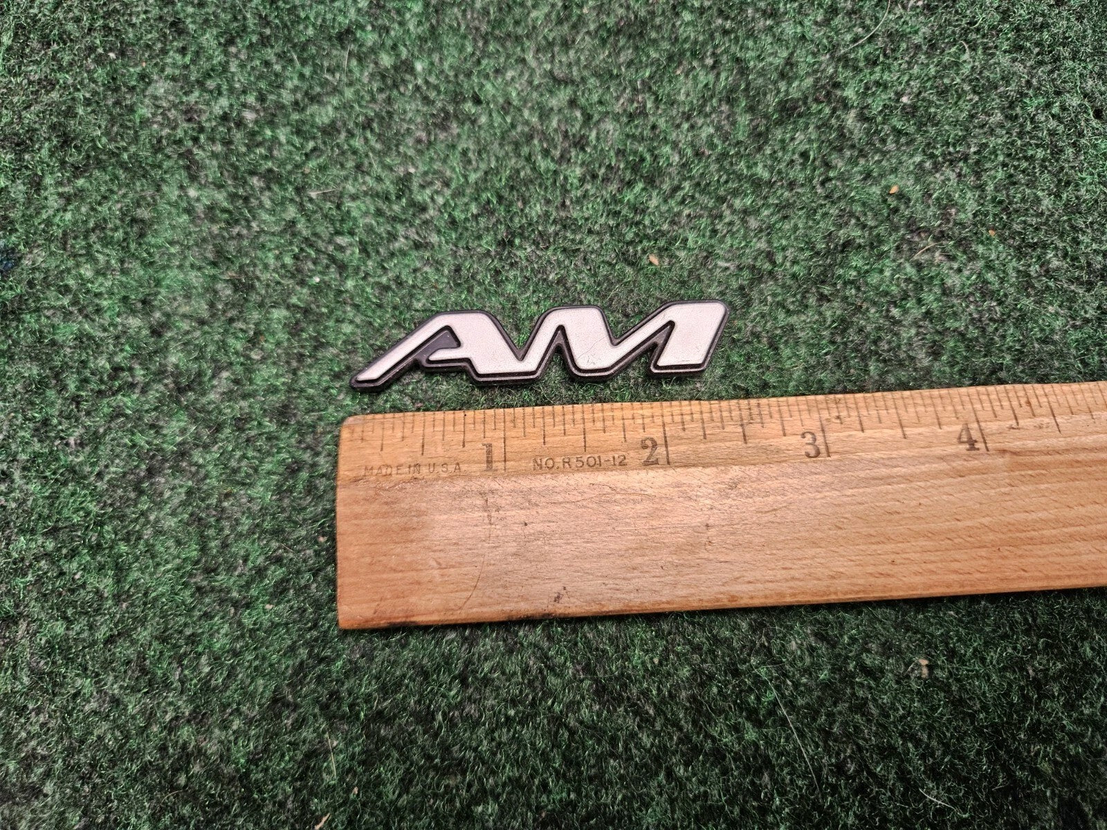 1997 - 2003 Pontiac Grand "AM" AM Door Name Plate Chrome NAMEPLATE OEM VNTG CL4