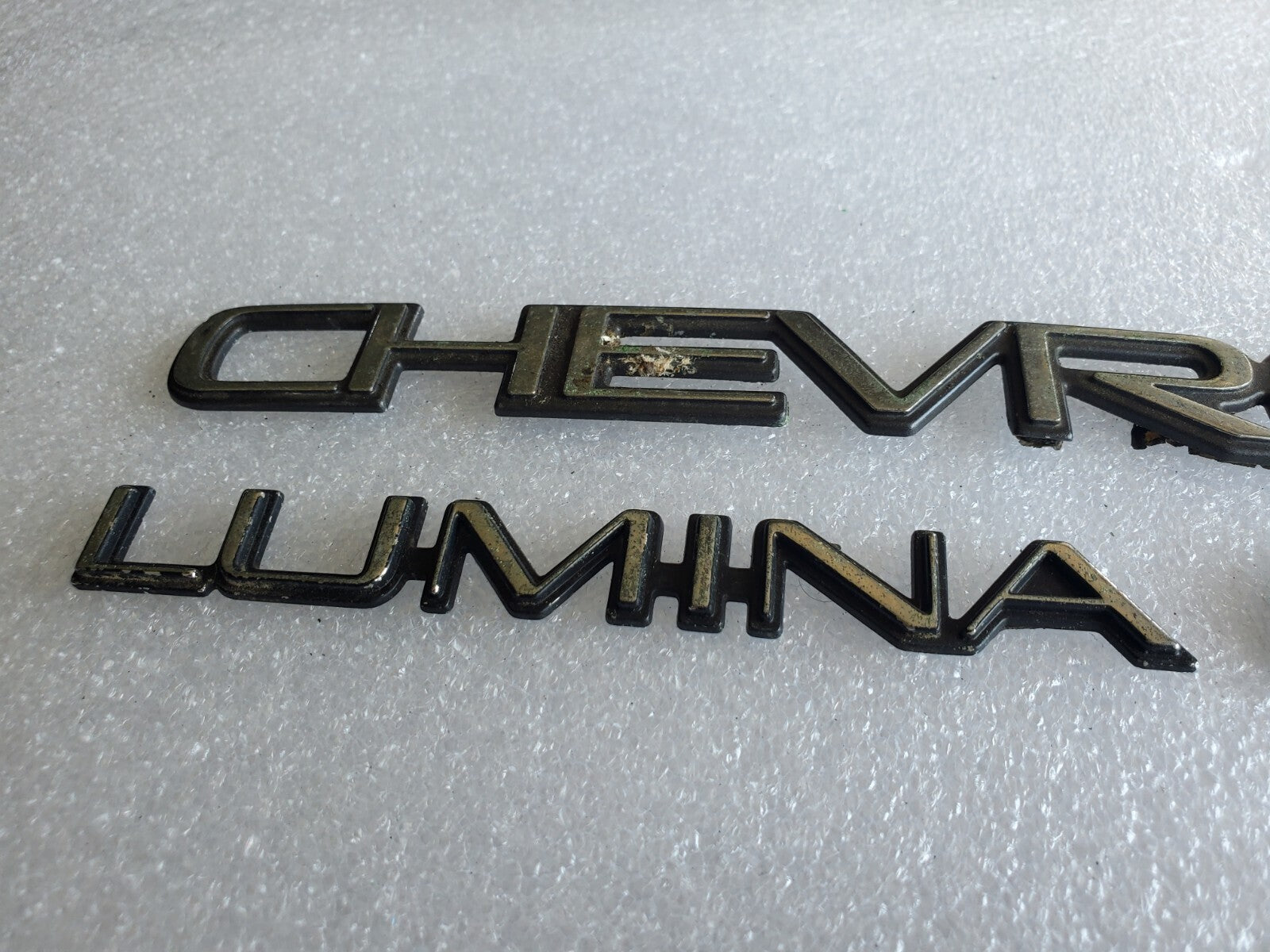 (3) Chevy OEM Classic Rear Trunk Emblem Badge Logo Nameplate Name Insignia VNTG