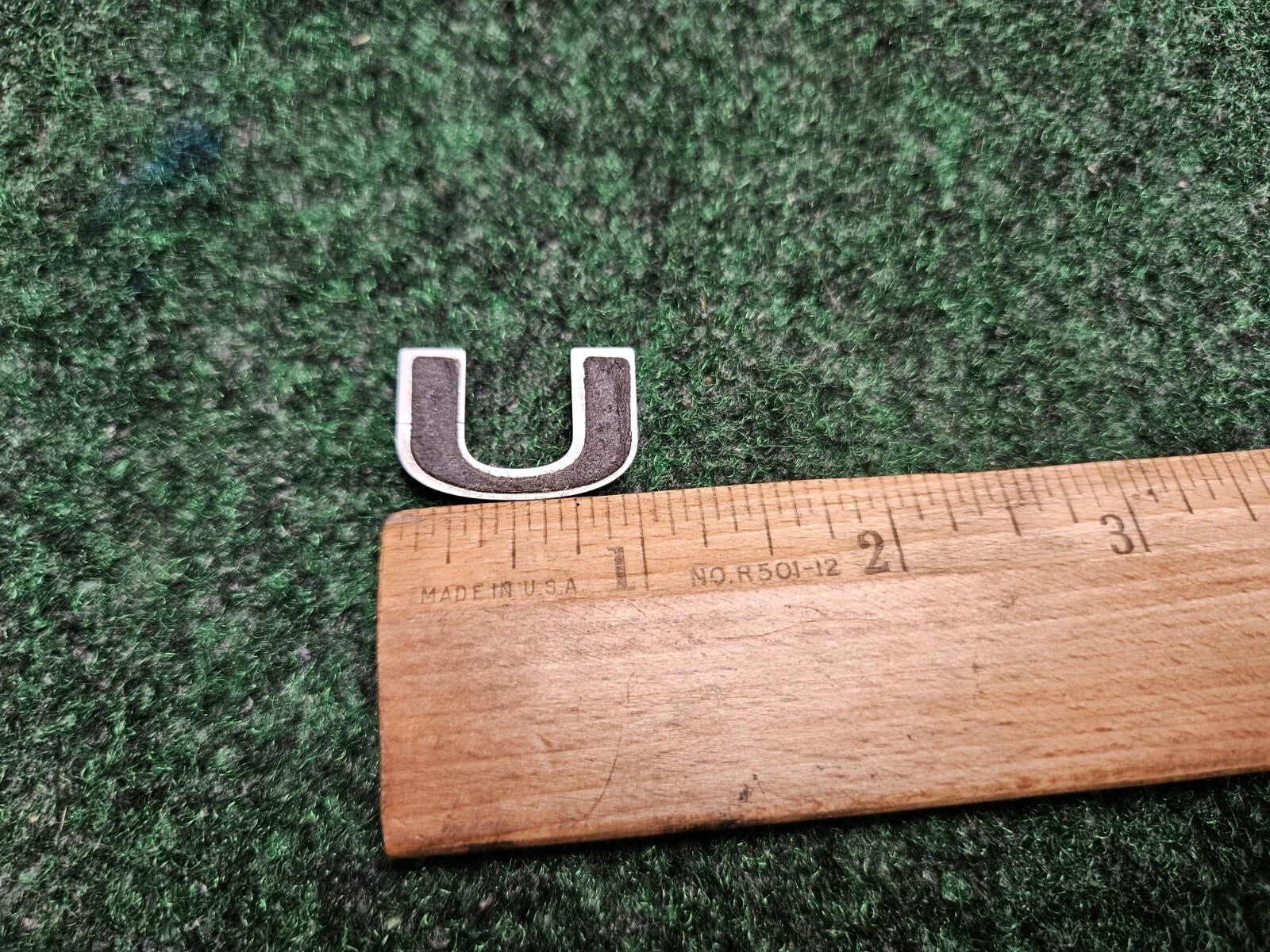 OEM "U" Chrome Individual Letter Lettering Emblem Badge Logo Nameplate 5M9