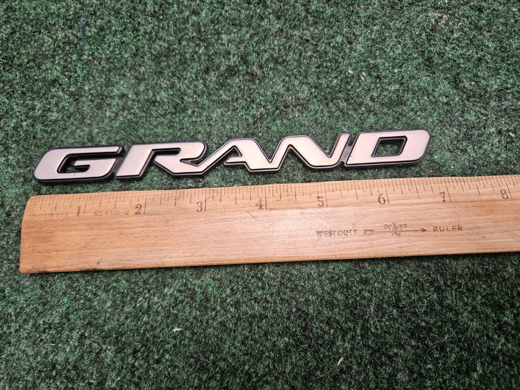 OEM Pontiac Grand Prix GT Emblem "GRAND" PRIX GT Badge Logo 2004–2008 Silver 5M3