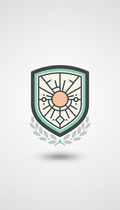Vintage Crest Alloy Badge