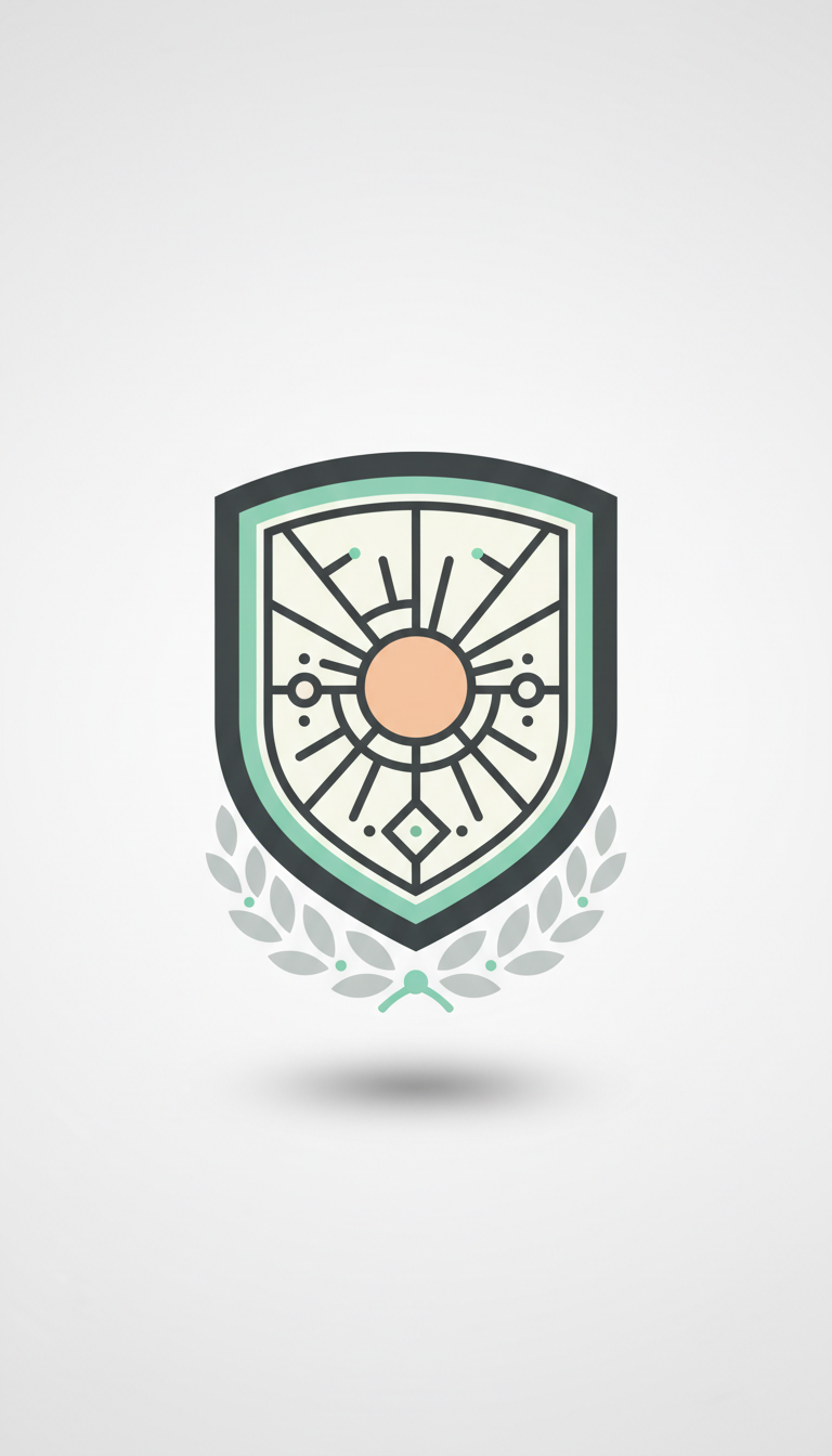 Vintage Crest Alloy Badge