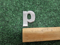 Jeep OEM "P" Chrome Hood Hatch Individual Letter Emblem Badge Logo Nameplate 7S9