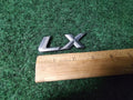 LX Chrome Plastic  Emblem Badge Logo Nameplate Name Plate Insignia 801a-1 1S6