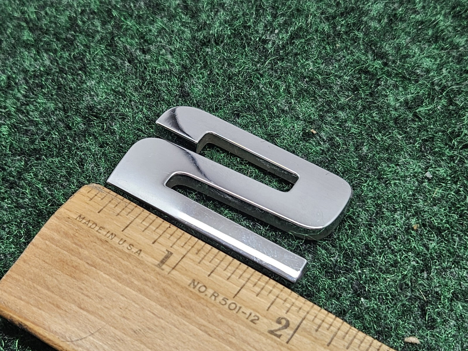 OEM 3D "2" Chrome Individual Number Lettering Emblem Badge Logo Nameplate 7S9