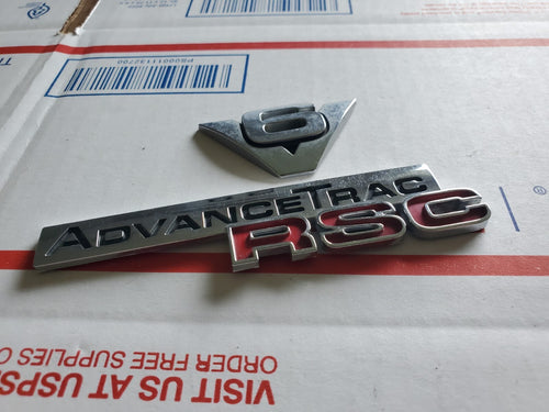 ( Ford Expedtion Explorer Rear Chrome ADVANCE TRAC RSC NAMEPLATE Emblem 3L6 V6