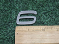 Volvo OEM S60 "6" Chrome Number Individual Letter Emblem Badge Logo Name 7S7