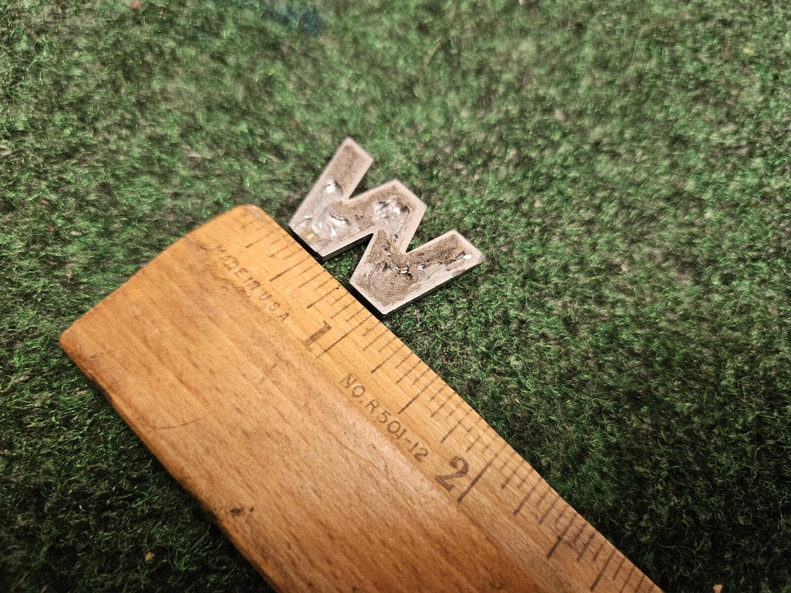 OEM "W" Chrome Individual Letter Lettering Emblem Badge Logo Nameplate CL4