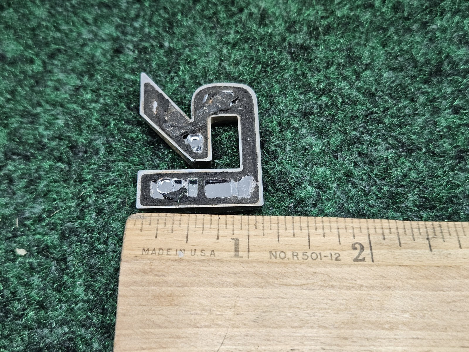 OEM "R" 3D Chrome Individual Letter Lettering Emblem Badge Logo Nameplate 2S2