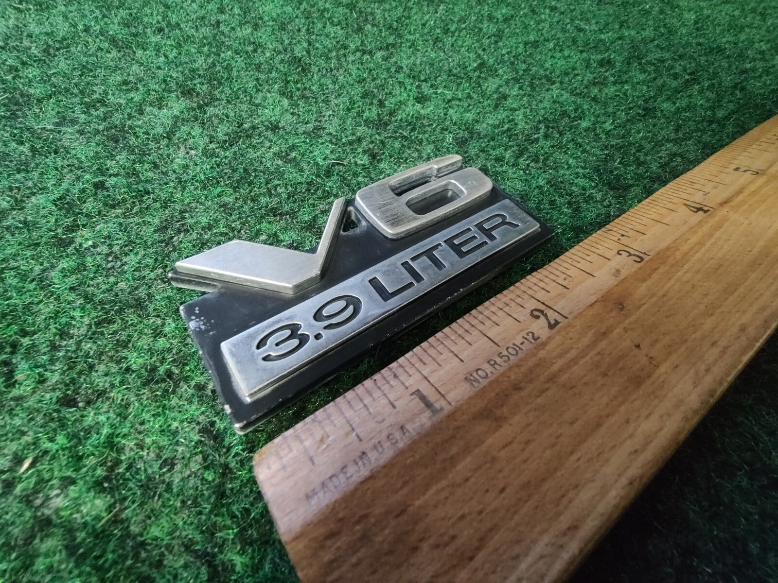 1987-1990 Dodge Dakota V6 3.9 Liter Emblem Logo Letters Badge Side OEM 8L2