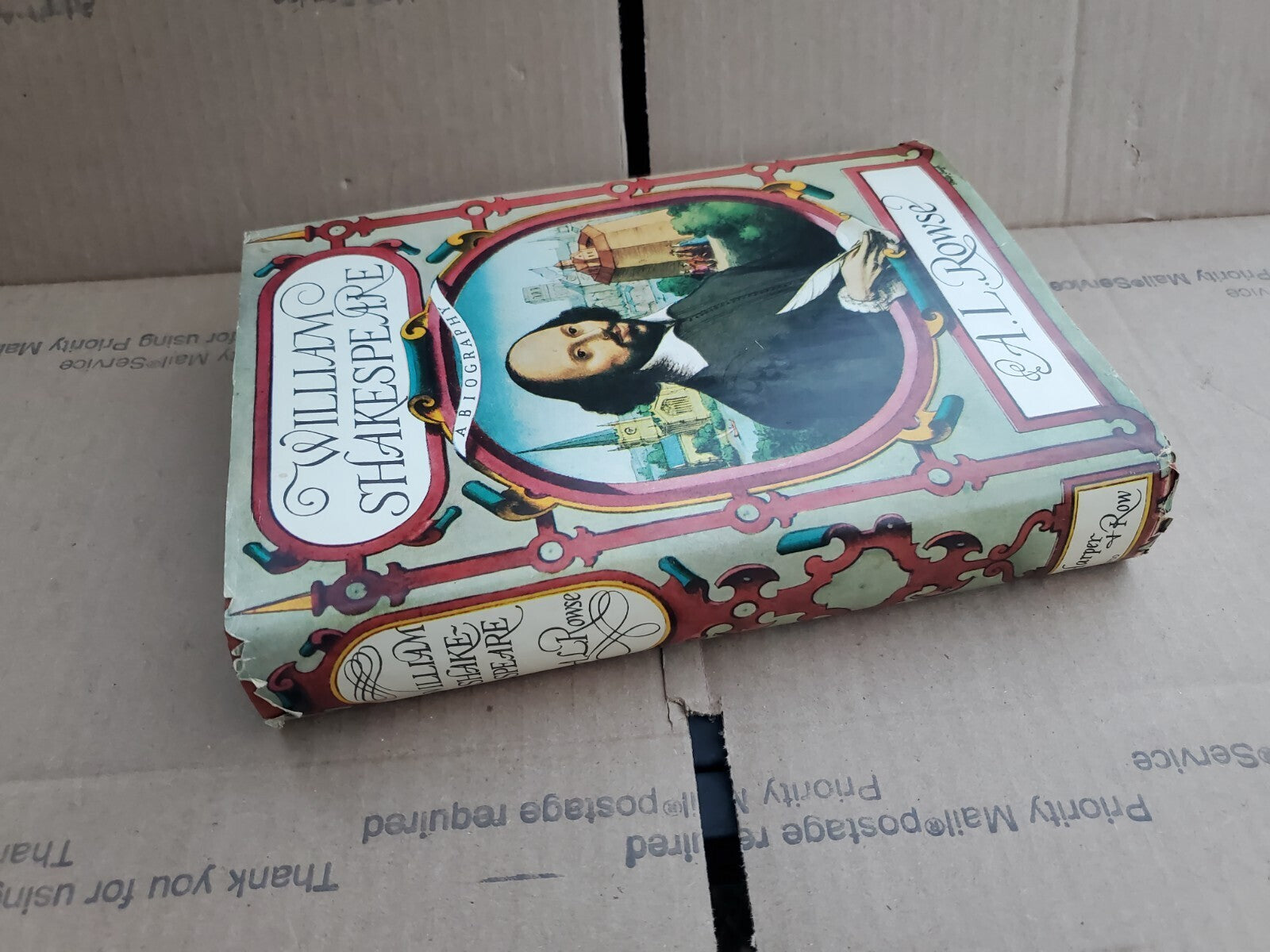 William Shakespeare A Biography By A. L. Rowse 1963 1st Edition Hardcover B9