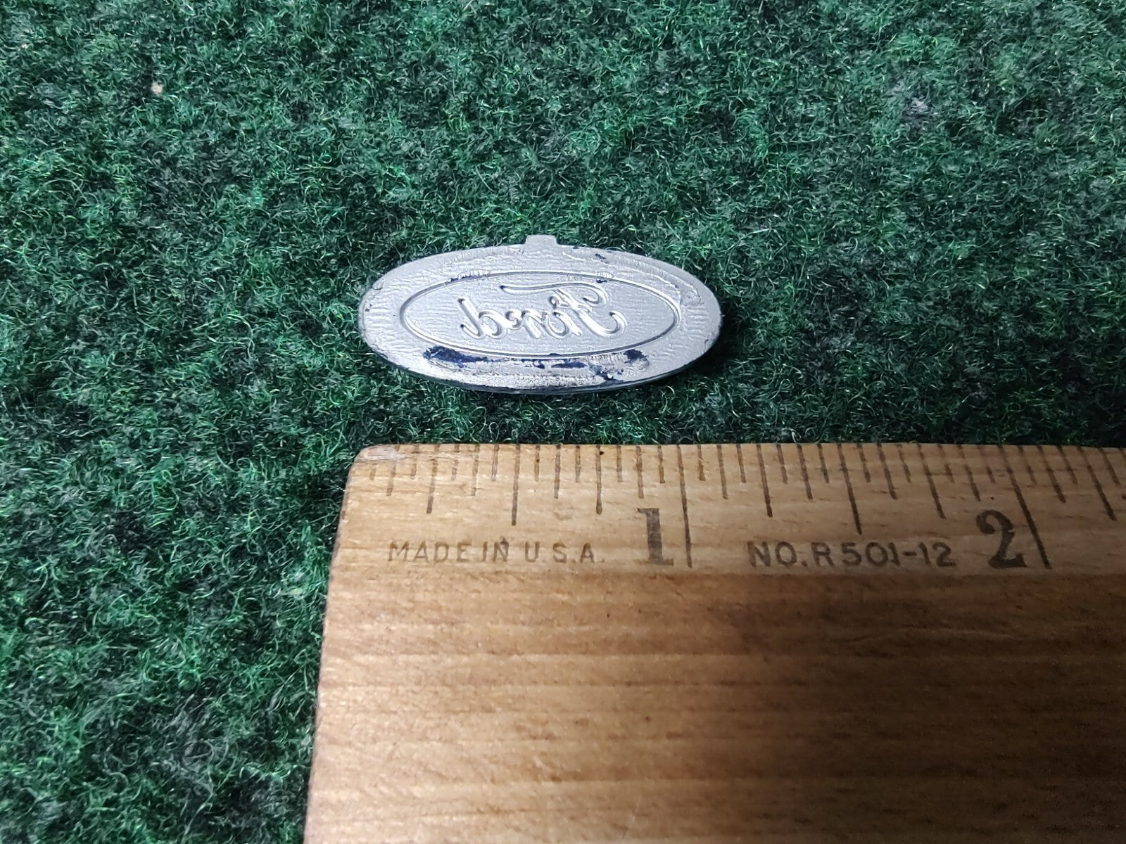 Ford OEM Blue & Chrome 1.25" Emblem Badge Name Plate Nameplate Logo 6L4