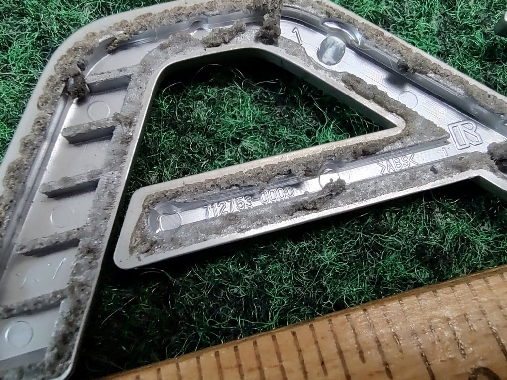 2004-2006 Scion xA Emblem Logo Badge Symbol Rear Tailgate Trunk Silver Gray 3S7