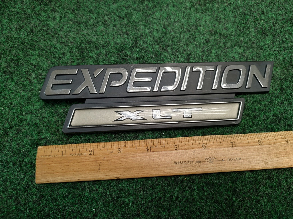 OEM Ford Expedition XLT Gold Emblem F75B-16B114-AB Logo Nameplate Decal 2S3
