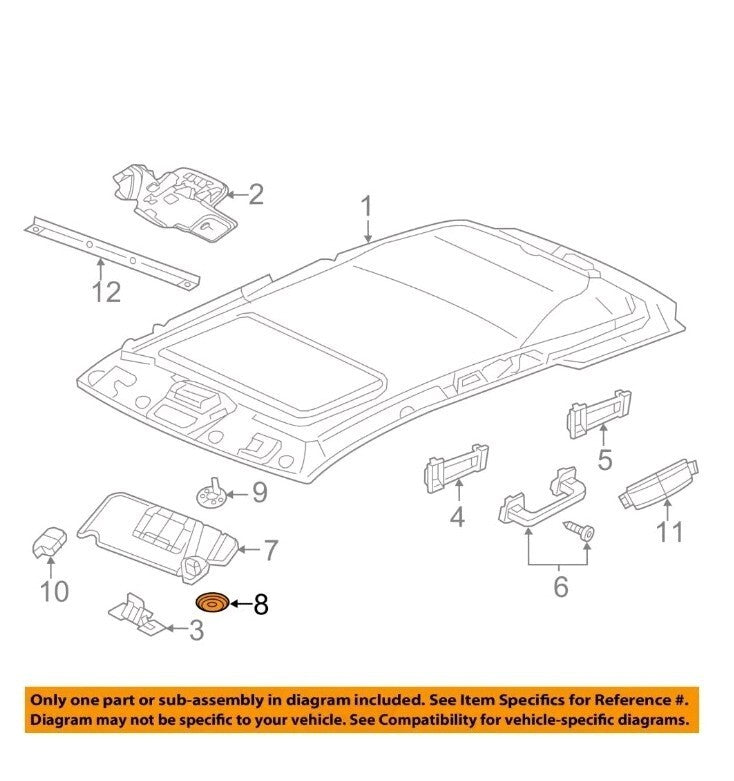 CHRYSLER OEM 14-22 Grand Cherokee WK Interior Trim-Sunvisor Cover 1MZ82DX9AC 9L6