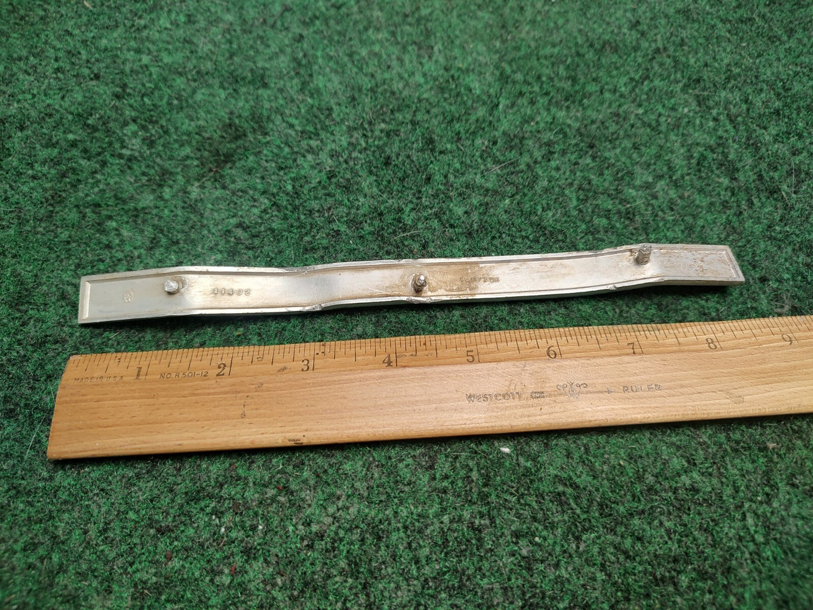 VINTAGE 1967-1970 CADILLAC ELDORADO DECKLID EMBLEM 1487798 TRUNK BADGE Bent 3S6