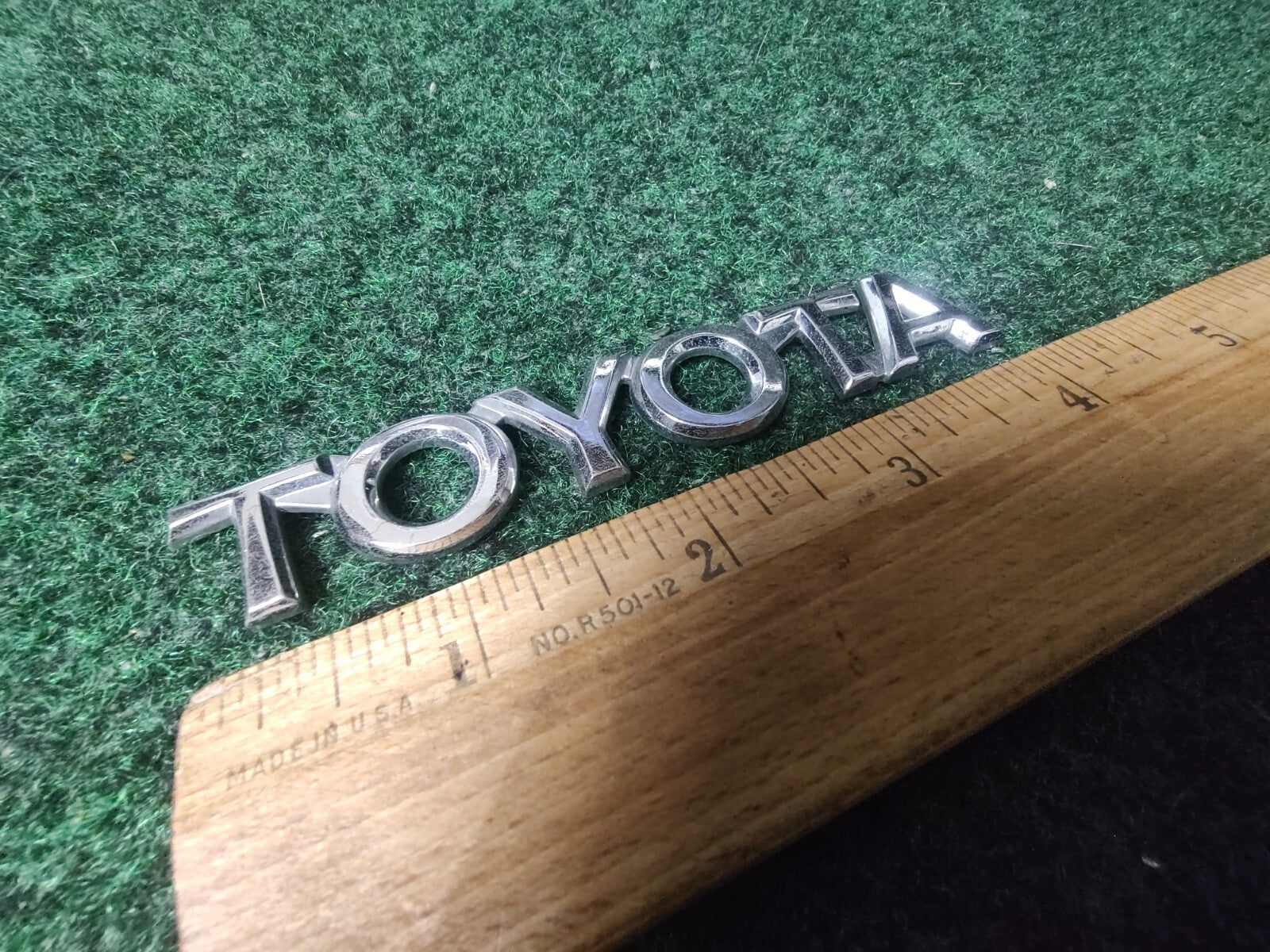 Toyota Rear Trunk Lid Emblem About 4" Chrome OEM 4L4