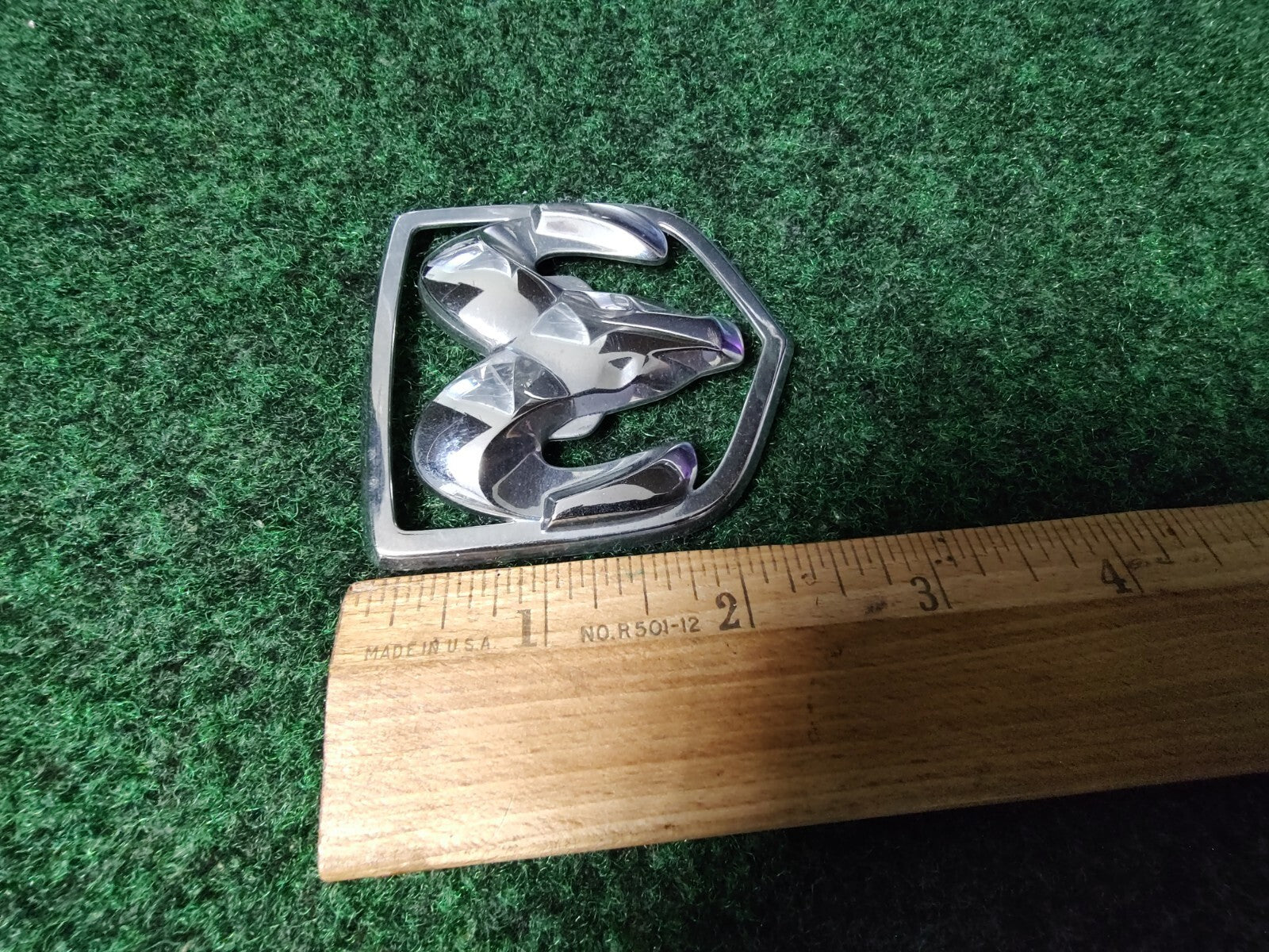 Dodge Front Grille Emblem Logo Badg OEM Name Plate Name See Measurements 6S5