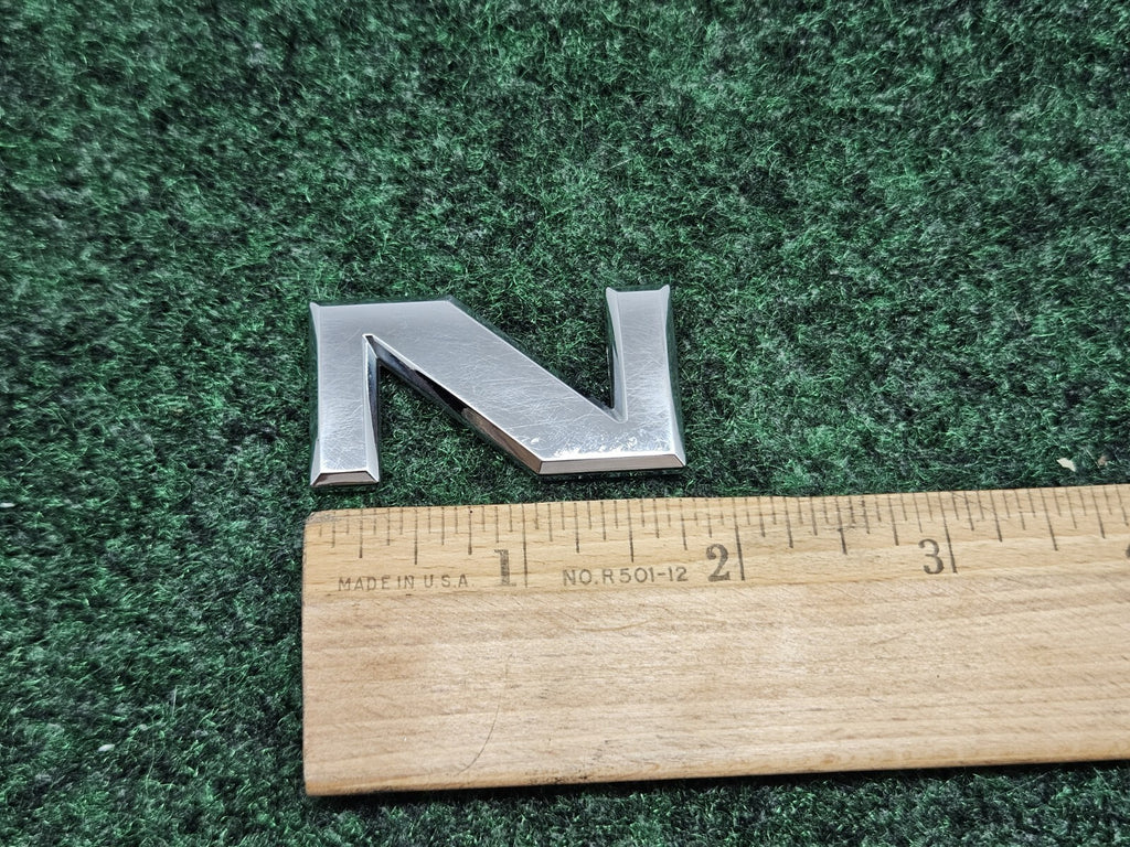 OEM "N" 3D Chrome Individual Letter Lettering Emblem Badge Logo Nameplate 2S2